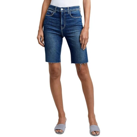 L'Agence Raw Hem High Rise Bermuda Shorts Size 24 MSRP $220 NWT - Picture 3 of 7